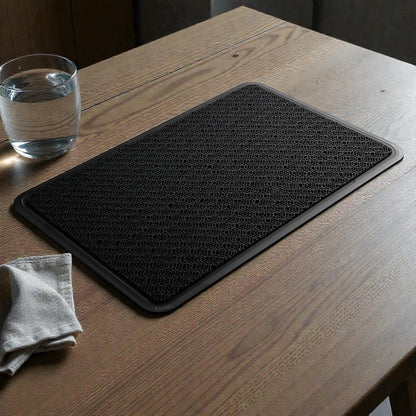 Geo-Hex Non-Slip Silicone Placemat - Food Grade Safety